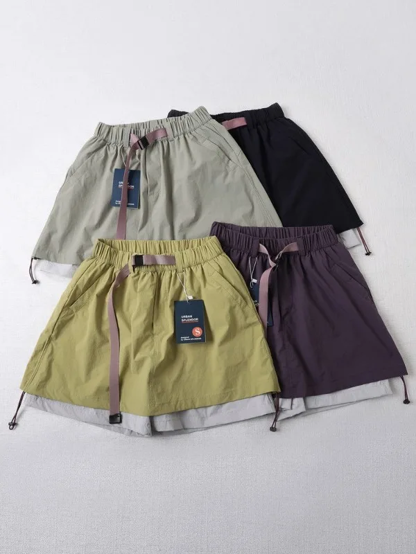 

Quick Dry Lightweight Breathable Outdoor Mountain Series Short Skirt Women's Spring Summer Elastic Waist Cycling Sport Anti E...
