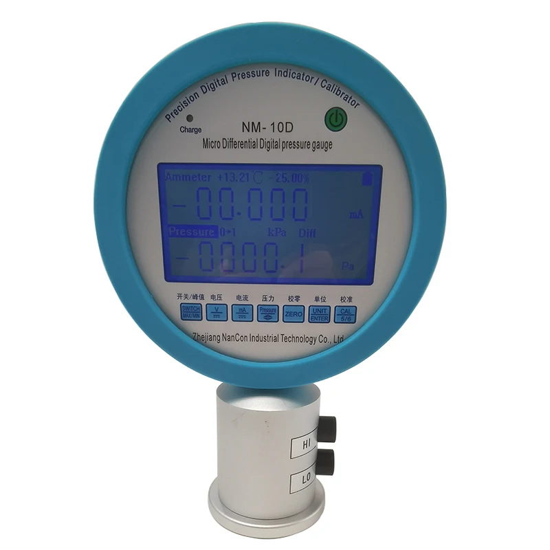 0.05 Accuracy 1000pa High Precision Micro Differential Digital Pressure Gauge Manometer