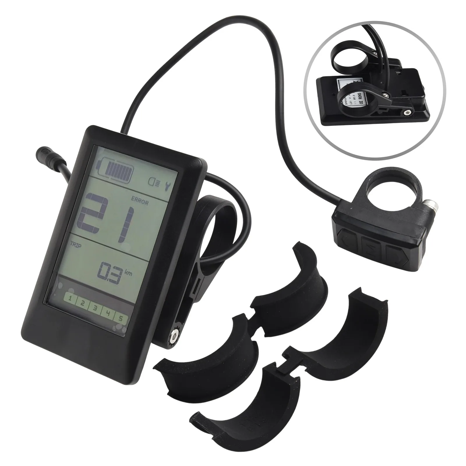 

Electric Bicycle Midmotor LCD Speed Display USB Charging Instrument Panels For Bafang Motor BBS01 BBS02 E-bike Replace Accessory