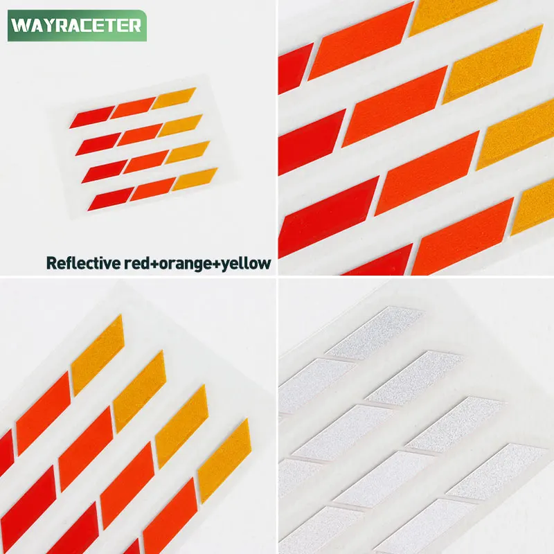 Reflective Tri Color Sticker For Toyota Camry RAV4 Supra Yaris CHR Corolla Land Cruiser Prado FJ 4Runner Tacoma Tundra Hilux 86