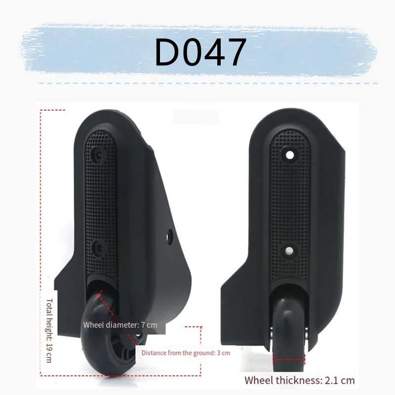 For Durable Front Luggage Wheel Sets Universal Replacement Fixed Luggage Wheel Sets Straight-running Castors