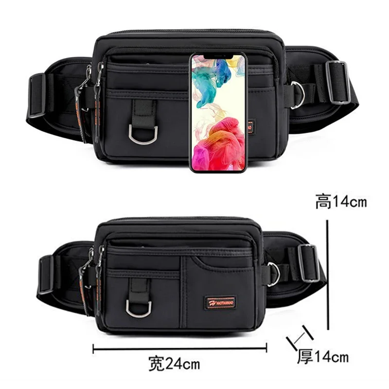 Waist Bags for Men Fanny Pack Multi Functional Pockets Outdoors Casual Chest Pack