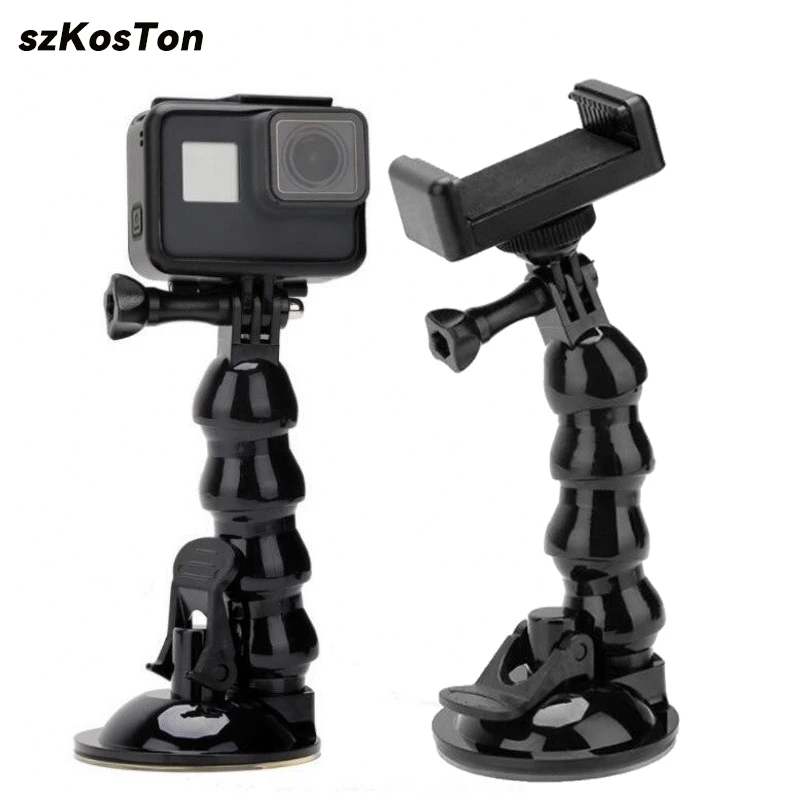 Car Bracket Glass Suction Cup Phone Holder Action Camera Sport Mount for Car Record Holder Stand Bracket for Gopro 13 12 11 10 9