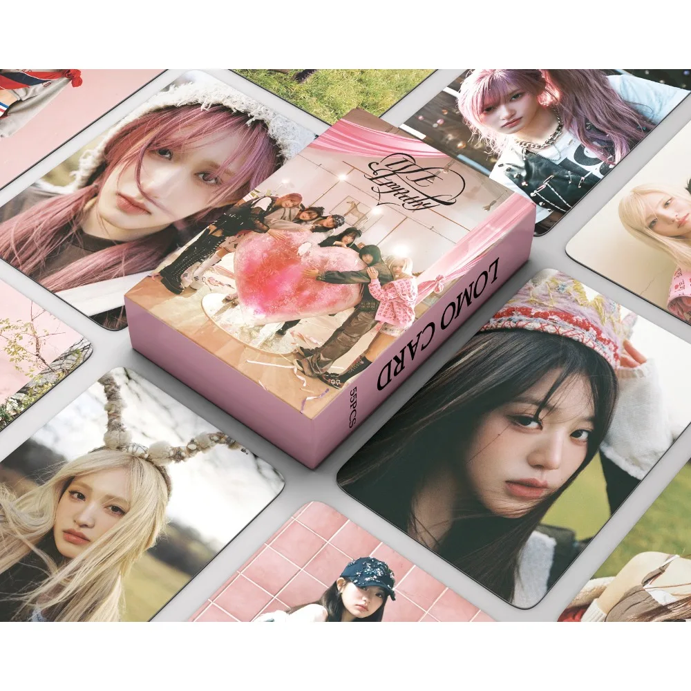 55pcs Kpop IVE Lomo Cards IVE New Album EMPATHY Portrait Photography Cards Yujin Gaeul Wonyoung LIZ Rei Leeseo Photo Card Gift