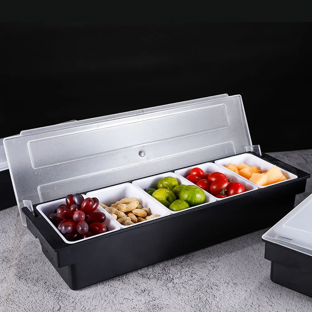 

Multi Grid Condiment Box Food Trays Snack Container PP Material Party Serving Practical Long Use Sturdy Construction