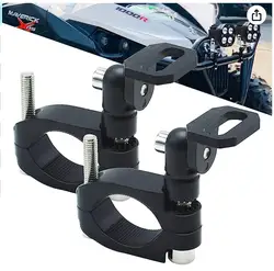 Support UTV rotatif à 360 ° compatible avec les barres roulantes de 1.75 à 2 pouces, support rapide pour sensation, lumière fouet LED, antenne adaptée