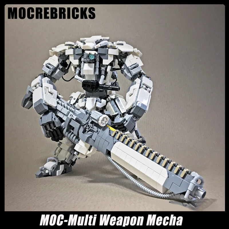 

MOC Game Series Multi Weapon Mecha Model DIY Assembling Bricks Building Blocks Children's Puzzle Toys For Christmas Gifts