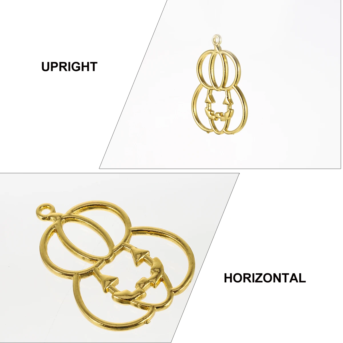 

20 Pcs Epoxy Frame Uv Resin Pumpkin Pendant Hollow Pendants DIY Earring Bezel Jewelry Findings Embossed