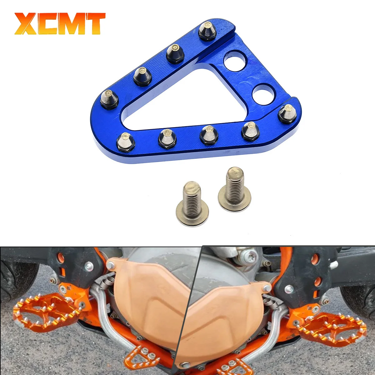 CNC Rear Brake Pedal Step Plate Tip For Husqvarna FC TE FC FE 150 250 300 350 450 501 For KTM SX SXF EXC EXCF  XC XCF XCW XCFW