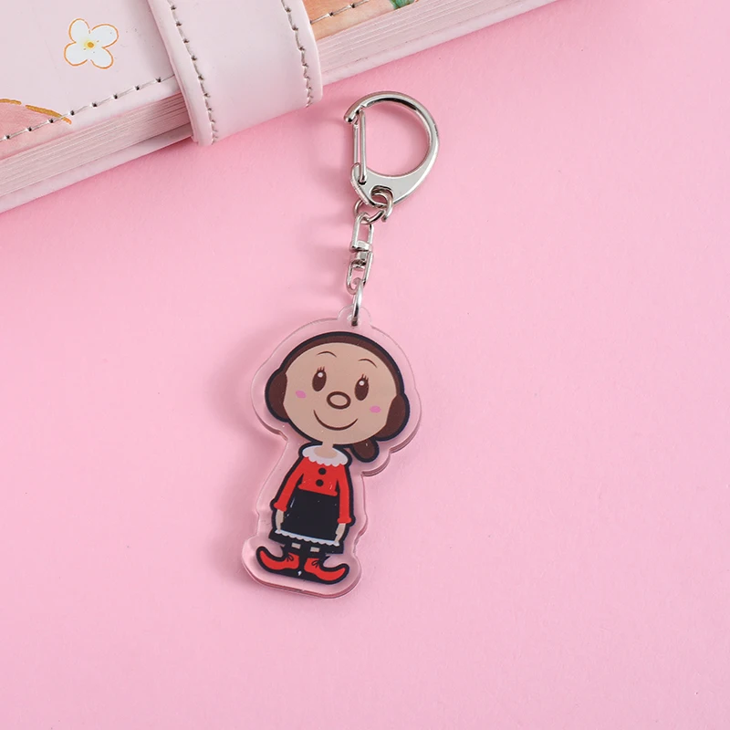 Popeye Sailor Anime Lilo and Stitch Pendant Keychains Holder Car Key Chain Key Ring Mobile Phone Bag Hanging Jewelry Gifts