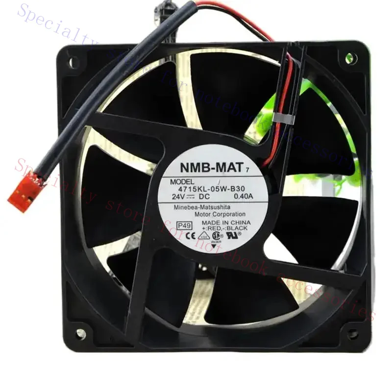 AAA+ Cooling Server Fan For NMB 12038 4715KL-05W-B30 24V 0.4A 120*120*38mm  2 Ball Bearing Special Designed IC