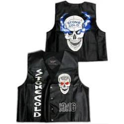 Stone Cold Steve Austin 3:16 Smoking Skull Vest WWF New Stone Cold Steve Austin 3:16 Smoking Skull Vest WWF New Stone