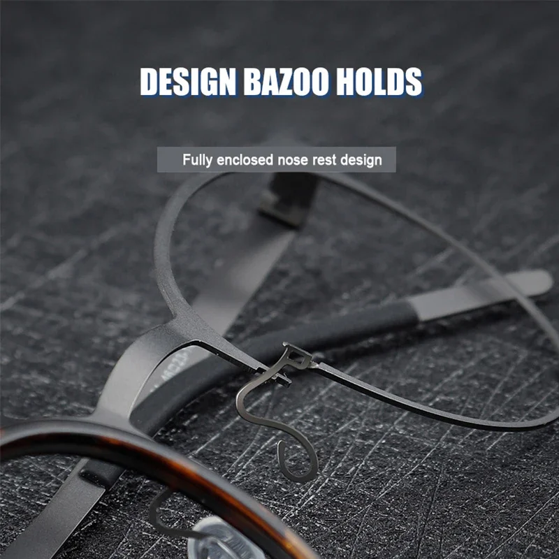 Brand Reproduction Screwless Design Titanium Glasses Mirror Ring Separation Frame Men Prescription Eyeglasses LIND9704