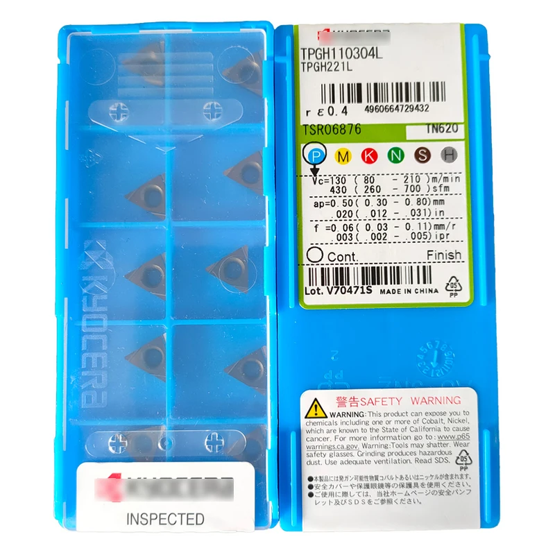 Imagem -05 - Torneamento Insere Tpgh Tpgh080202l Tpgh080204l Tpgh090202l Tpgh090204l Tpgh110302l Tpgh110304l Pr930 Tn60 Kw10 Tn620 Pv720 10 Pcs