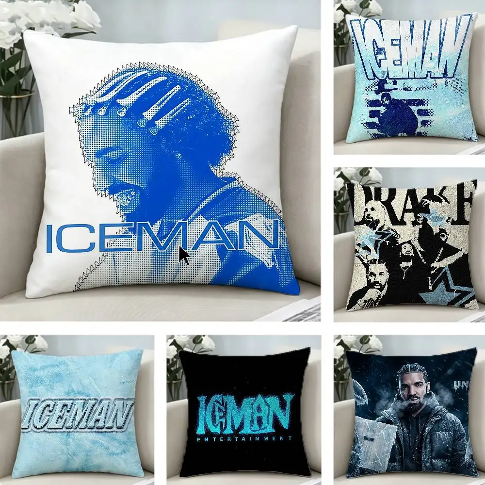 

NEW The I-ICEMAN D-Drake Pillow Case Pattern Printed Pillowcase For Living Room Sofa Cushion Cover