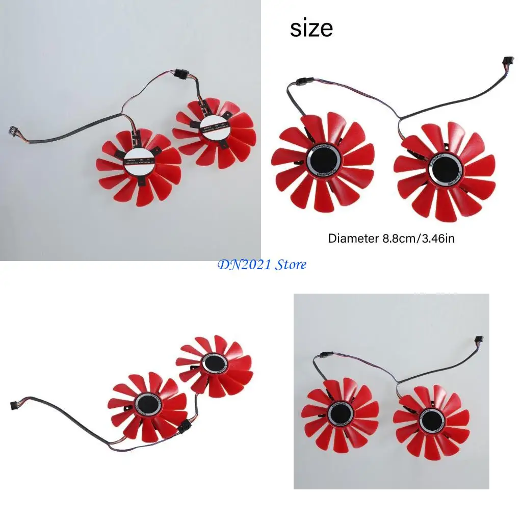 

F3KE 2 комплекта высокоскоростных вентиляторов с ШИМ и настраиваемым светодиодным освещением для эффективного управления теплом