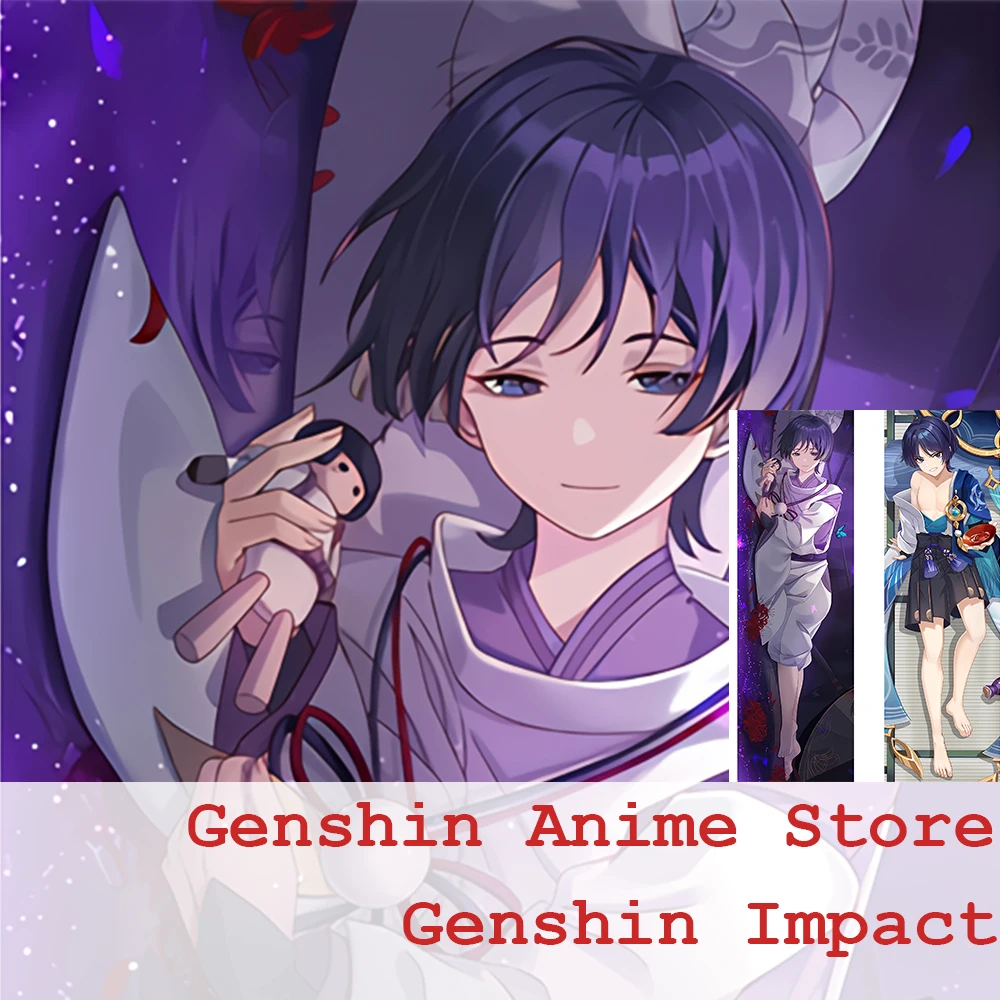 

Game Genshin Impact Wanderer Dakimakura Pillowcase Hugging Throw Pillow Cover Body Pillow Case Genshin Scaramouche Dakimakura