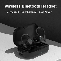 Bluetooth 5.3 wireless earplugs, smart noise reduction, long battery life headphones, hands-free IPX7 waterproof dual-wear style