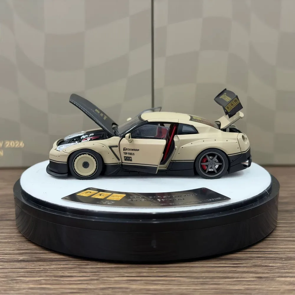 PGM GTR R35 TeckWrap Shenzhen JDM Limit 1/64 Scale Diecast Alloy Car Realistic Simulation Collectible Vehicle Model Perfect Gift