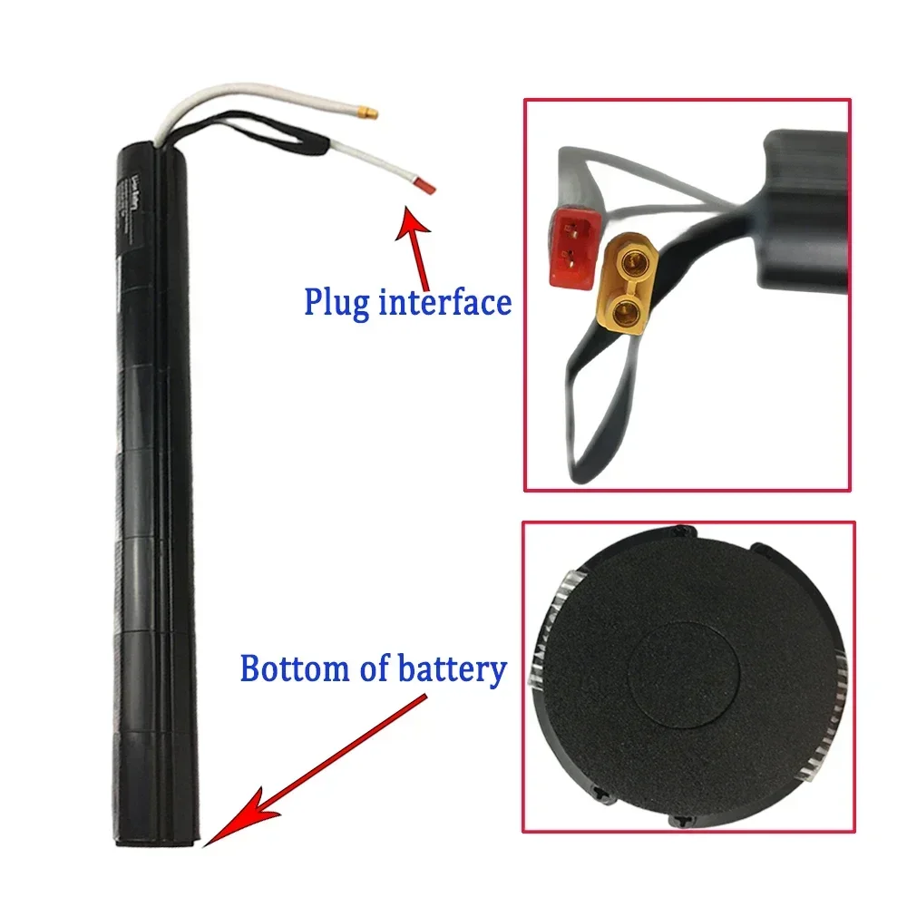 Carbon fiber scooter lithium battery 36V 7800mAH carbon fiber scooter carbon fiber XT30+JST battery