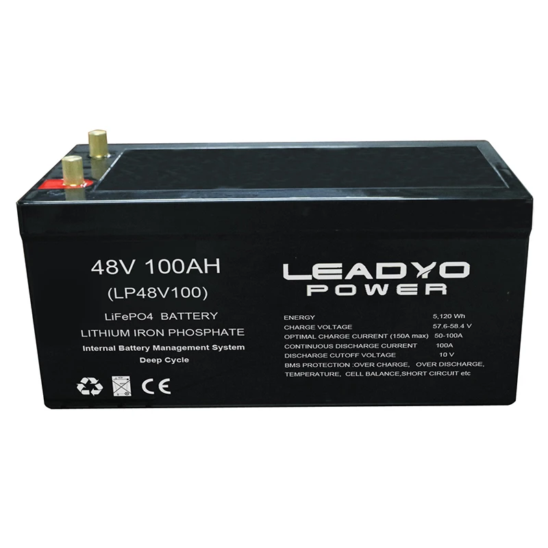 Leadyo 48V 50Ah 105Ah 100Ah 200Ah Lifepo4 Golf Lithium Battery