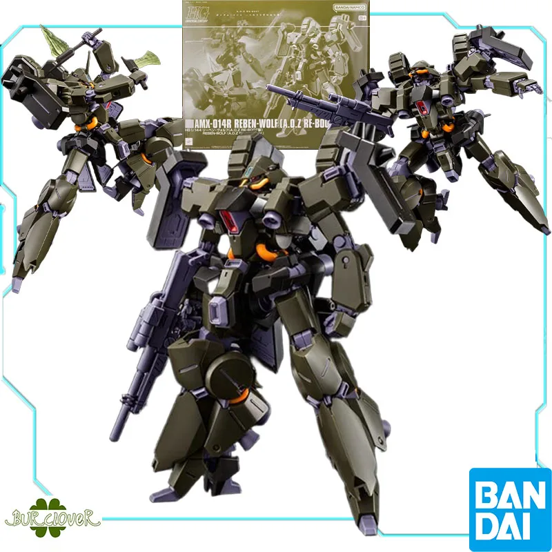 

Bandai Original GUNDAM HG REBEN-WOLF A.O.Z RE-BOOT Ver. AMX-014R 1/144 Anime Action Figure Assembly Model Toys Gifts For Child