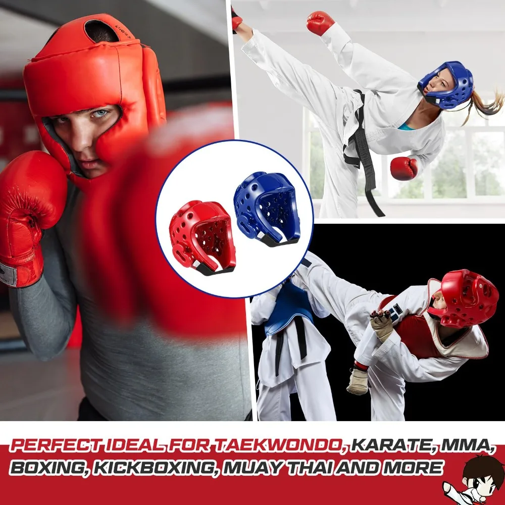 Lightweight Kid Taekwondo Helmet Flexible Portable Martial Arts Fight Mask Breathable Sturdy Head Guard Children's Taekwondo