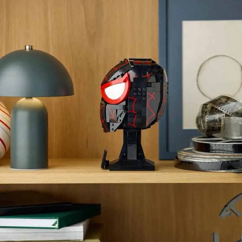 Moc capacete blocos de construção montar brinquedo 76329 capacete modelo compatível 487 pçs presente criativo para presentes de aniversário