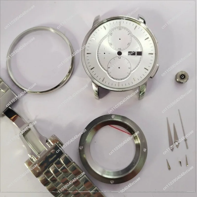 For 7750 Case, M8607 Case, Watch Accessories, Sapphire Crystal Stainless Steel Case
