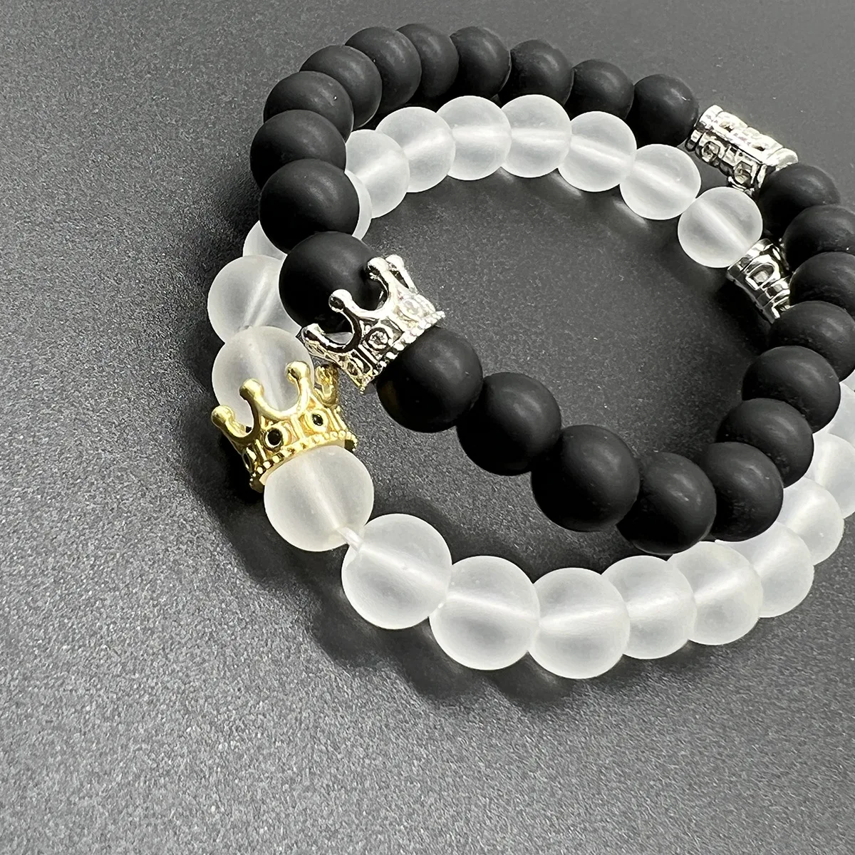 2pcs Handmade Heart Magnet Bracelets Lover Couple Glow Matching Bracelet Wicked Witch Movie Inspired Bracelet Friend BFF Jewelry