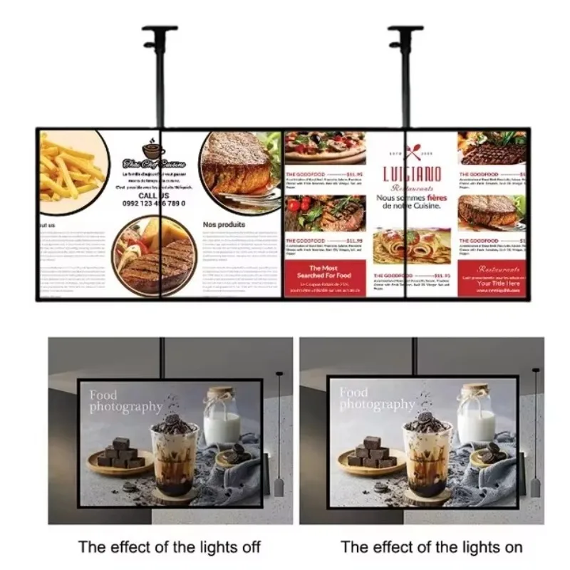 Wall Mount Digital Signage Menu Board Smart Display Touch Interactive Menu Display Screen Supplier LCD Advertising Media Player