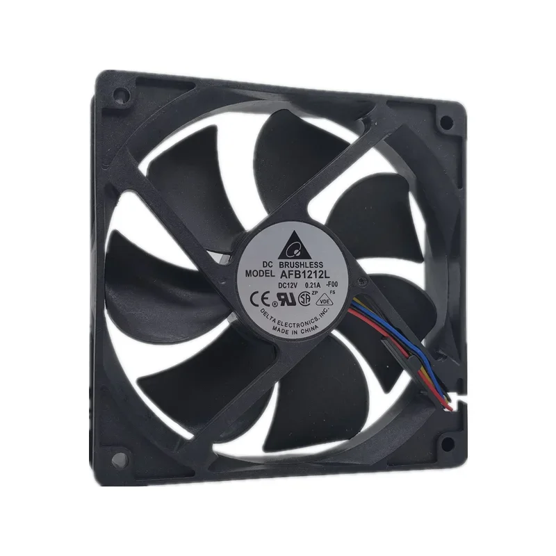 Novo Delta AFB1212L Ventilador, Silencioso Chassis de Alimentação, DC 12V, 0.21a, 12025, 12cm, 120x120x25mm