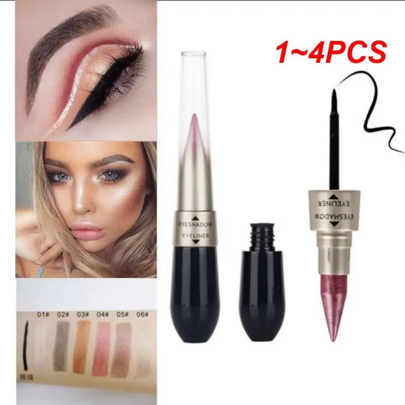 1~4PCS Glitter Solution Last Intense Pigment Shimmer Stunning Eyeshadow Hot Selling Waterproof Ultimate Cosmetics Eyeliner