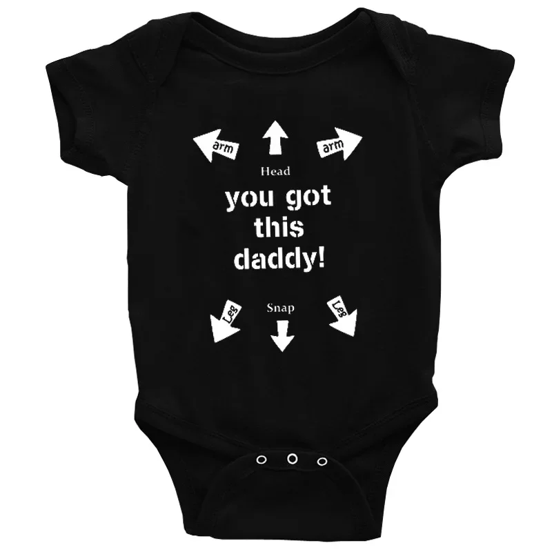 You Got This Daddy Baby Romper Newborn Infant Boy Girl Short Sleeve Funny Cool Cotton Rompers Toddler Jumpsuits Outfit Playsuits