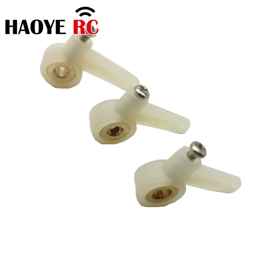 Haoye 5 Pcs Steering Single Arms 1/2 Arm With Screw For RC Airplanes Parts Electric Planes Foam Model Replacement Accessories