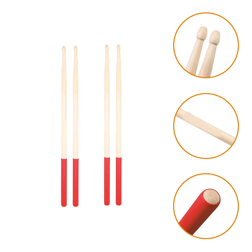 

2 Pairs s Drum Stick Maple Sticks Percussion Instrumentstick Practice for Adults Child