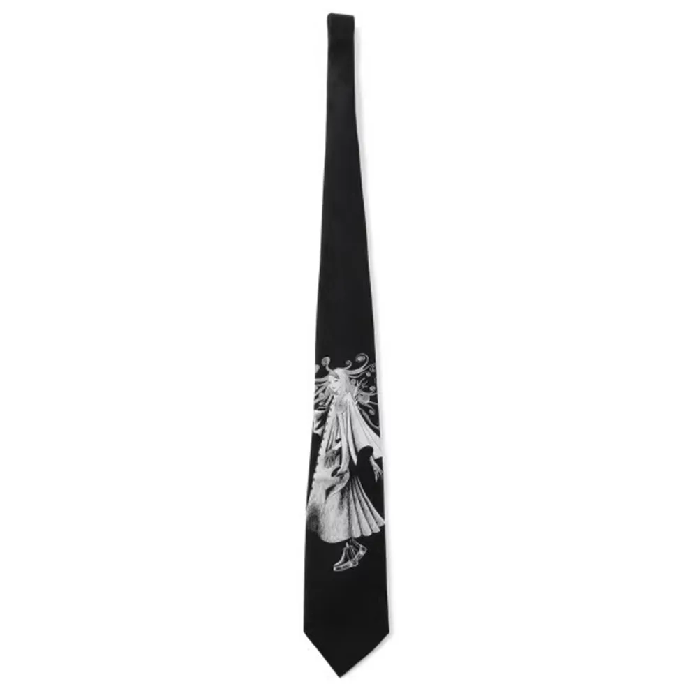 FANDISHI Floral Print Men's Tie Elegant Fashionable Accessory for Business And Formal Wear