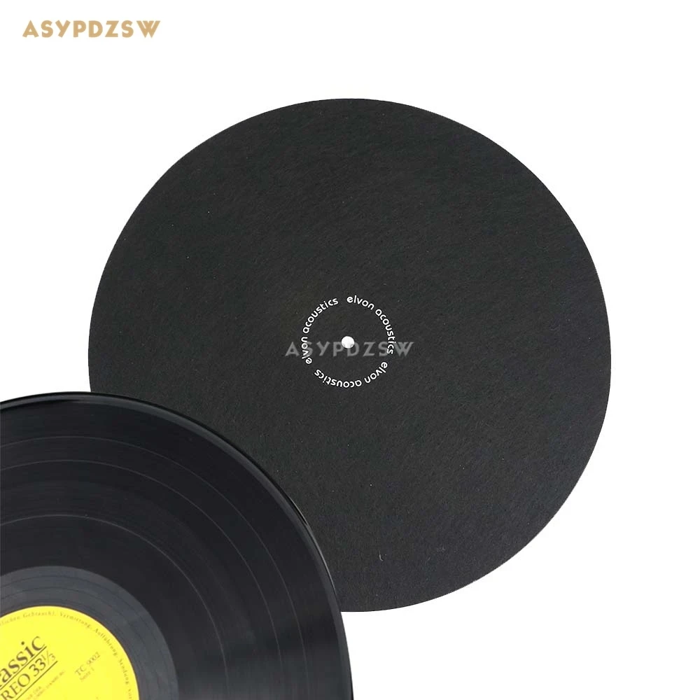

Elvon 12 ''LP Виниловый проигрыватель запись шерстяной коврик Phonograp антистатический плоский мягкий коврик