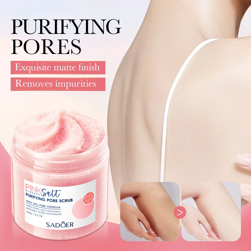 Exfoliating Fruit Bath Salt Scrub 350g SPA Aromatic Crystal Salt Scrub for Exfoliating Chicken Skin Keratin