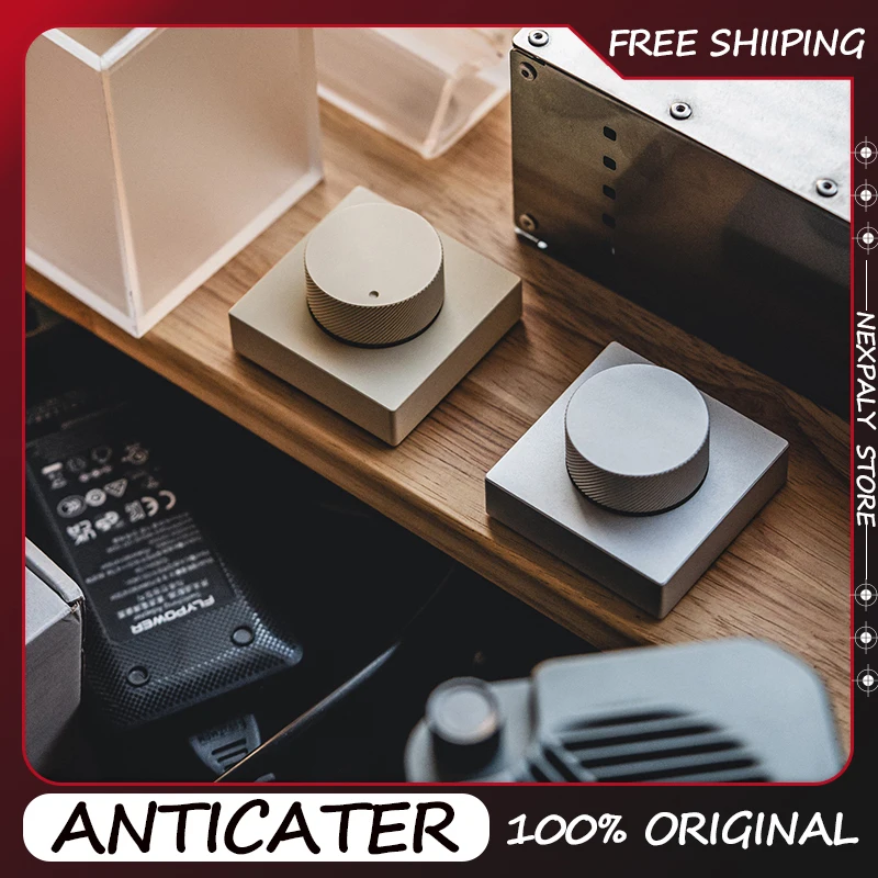 

Настольная Bluetooth-клавиатура Anticater VK01 с регулятором громкости, беспроводной переключатель, настраиваемая алюминиевая ручка, аксессуар для компьютера, подарок для геймеров