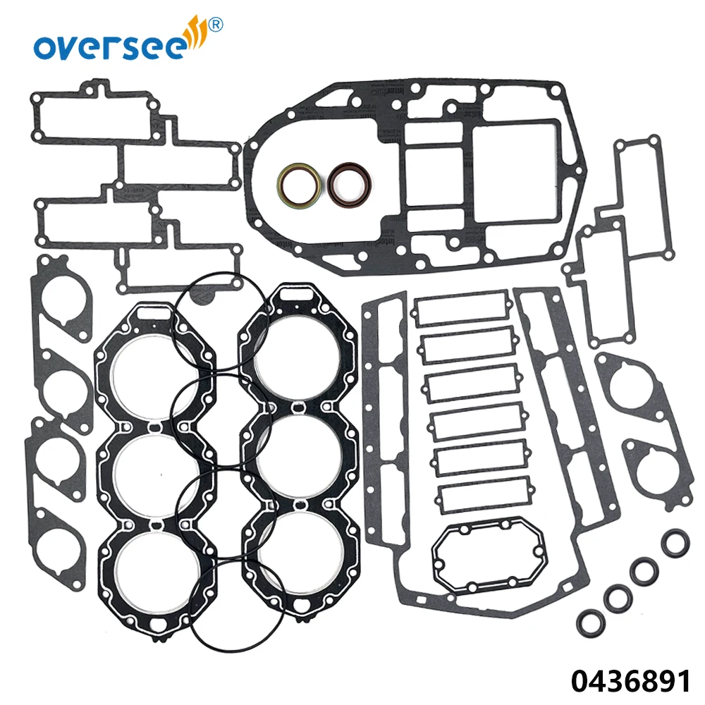 0436891 Power Head Gasket Set for Evinrude Johnson OMC BRP 185HP-225HP V6 436891 777469 0777469 18-4323