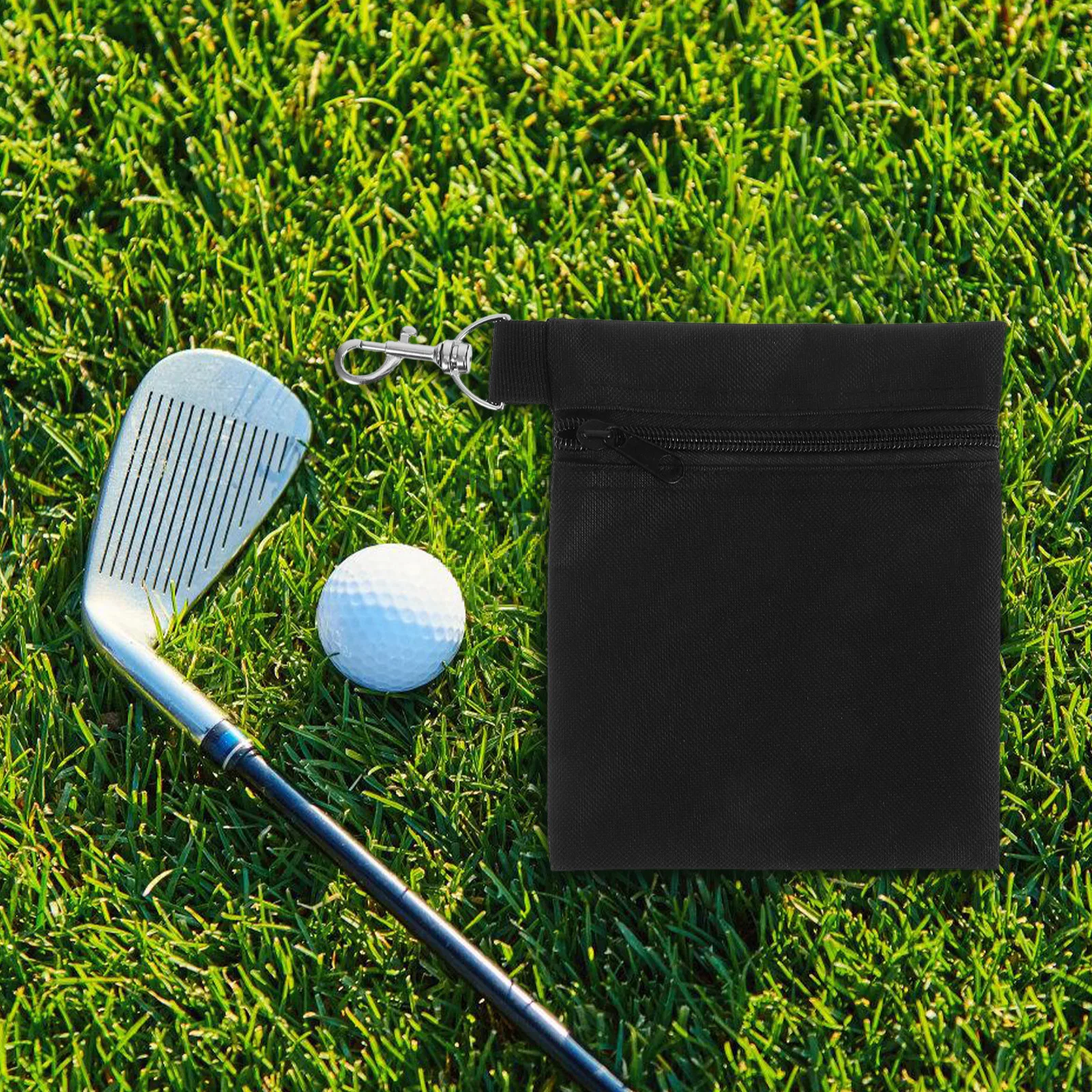 2 قطعة إكسسوارات الغولف حقيبة النايلون سستة إغلاق 360 الدورية مخلب كليب جولف المحملة الحقيبة المنظم للرجال النساء حقيبة تي شيرت