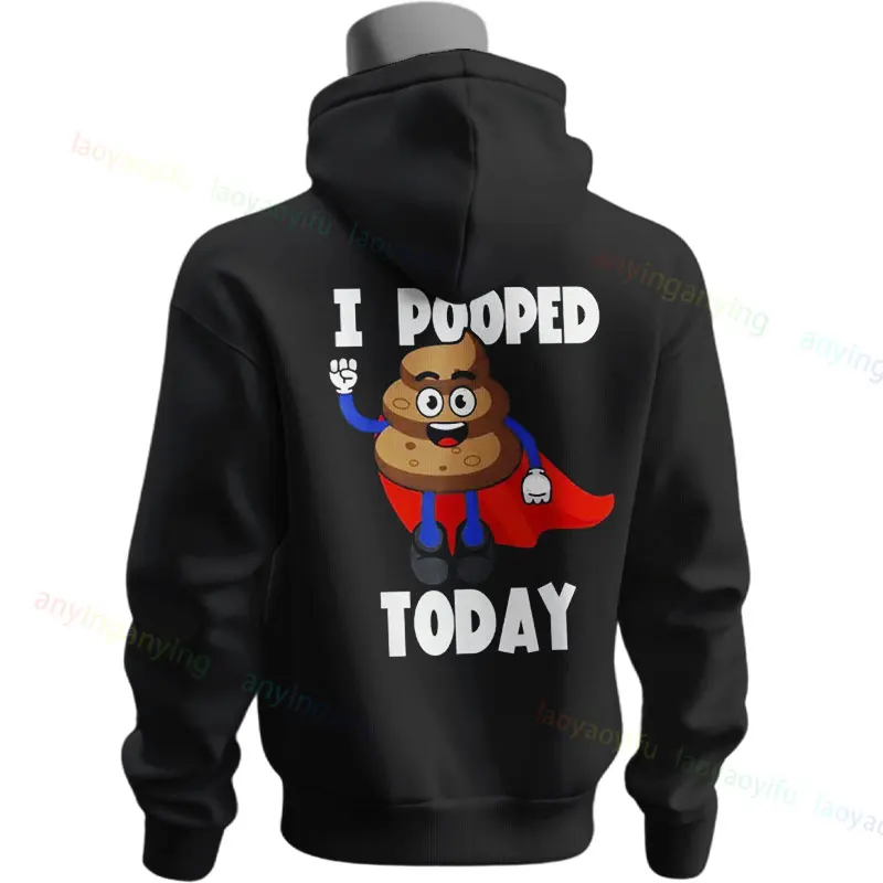 مضحك "مجنون يشبه الإسهال يمكنك أن تحملها فقط لفترة طويلة جدًا" شعار هوديس نمط الفكاهة عادية كم طويل كنزة قطيفة #3