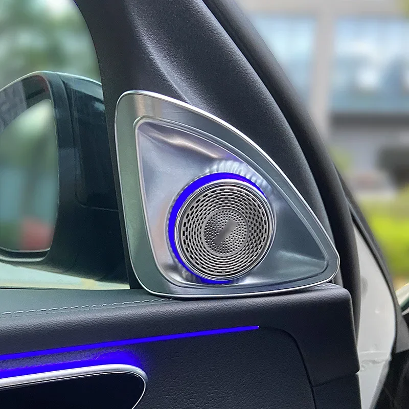 For Mercedes Benz W206 C -Class 4D Rotating Tweeter Speaker 64 Colors Sync with Original Ambient Light System Car Accessories