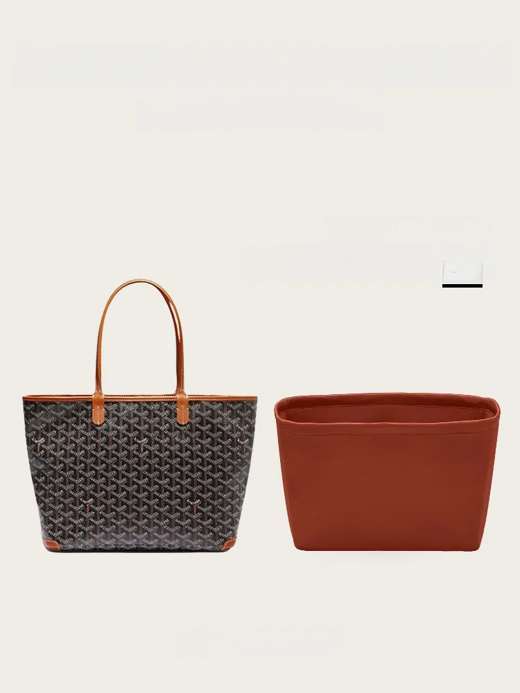 

Ultra-Light Satin Inner Bag for Goyar Artois Tote Bag Storage Organizer Pouch Cube ape Pure Color Household Storage Tools