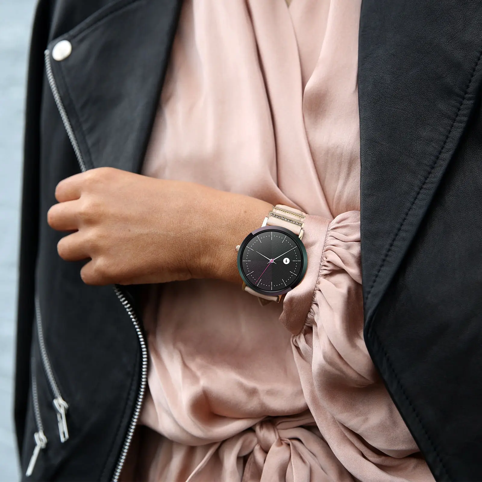 4Pcs Silicone Watch Band Charms Zinc Alloy Decorative Rings for Smartwatches Stylish Customizable