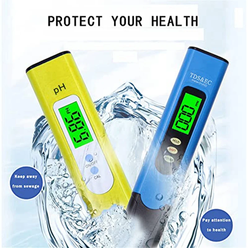 Readout pengukur suhu TDS EC 3-In-1 cocok untuk rumah, kolam renang, hidroponik