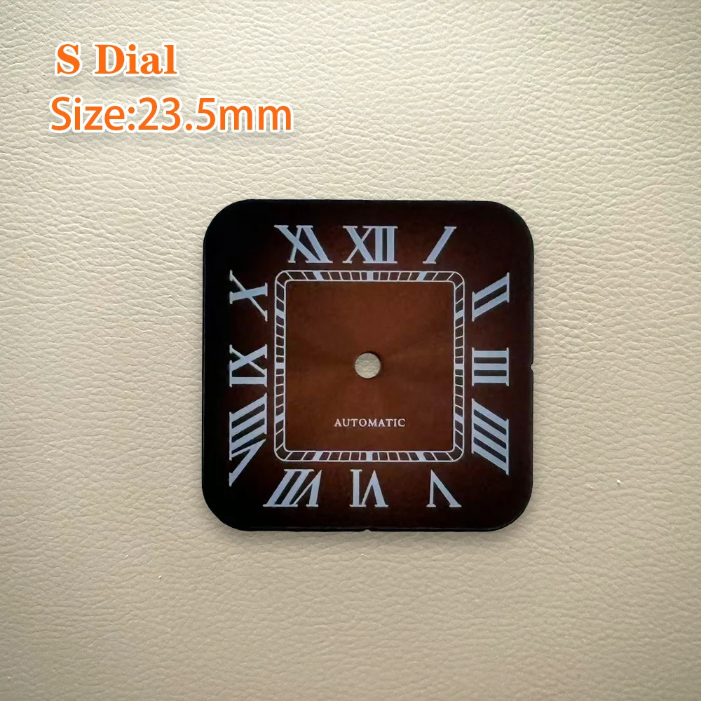 23.5mm S Dial No calendar Dial Roman dial Square Dial Fit NH05 Japanese Movement Watch Modification Accessories