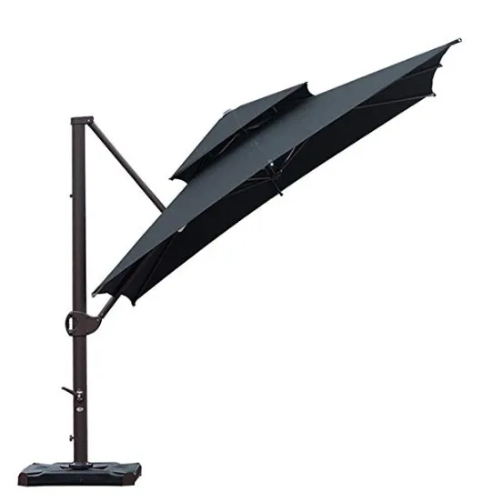 

Hottest sale deluxe double top outdoor large garden umbrella