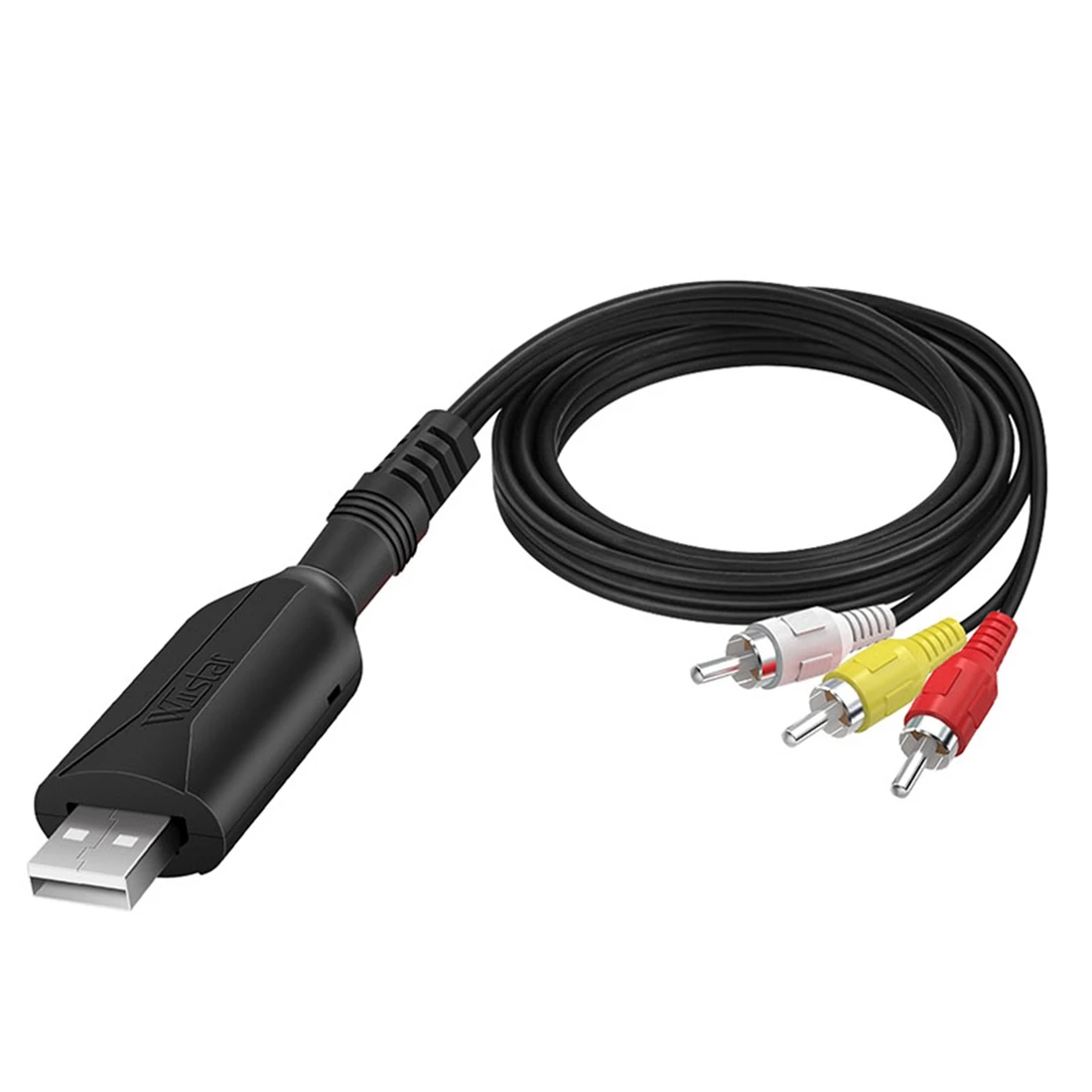 WIISTAR USB-карта видеозахвата VHS в цифровой RCA в USB 2.0 Адаптер устройства захвата аудио Преобразователь легко на крышке VCR DVR TV_N22R